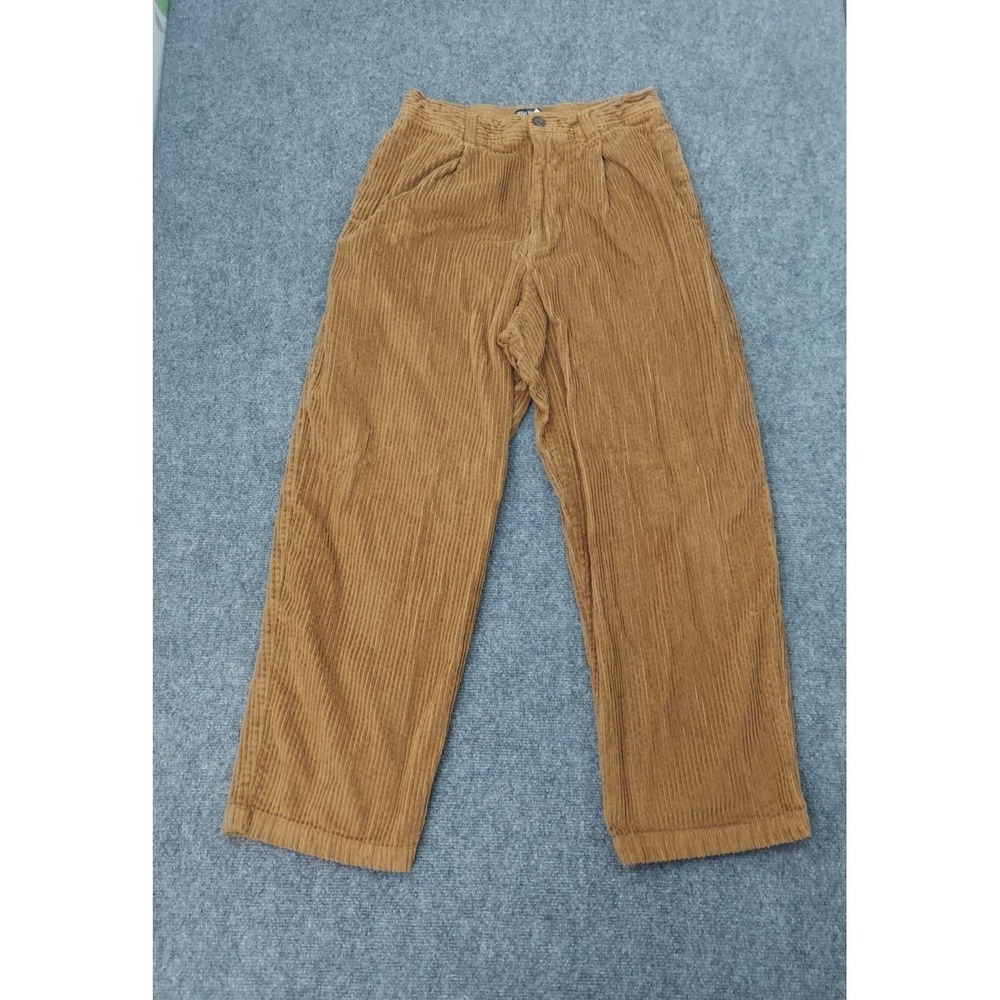 Vtg Urban Outfitters corduroy pants‎ Medium Brown Wide Wale Pleated Cotton Y2K
